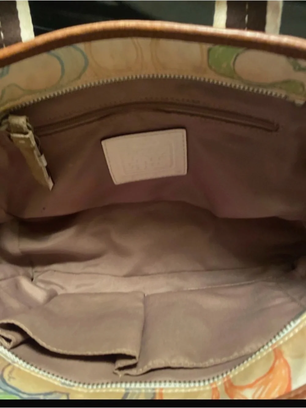 Coach Patchwork Canvas Tote Bag in Multi-Color Vintage